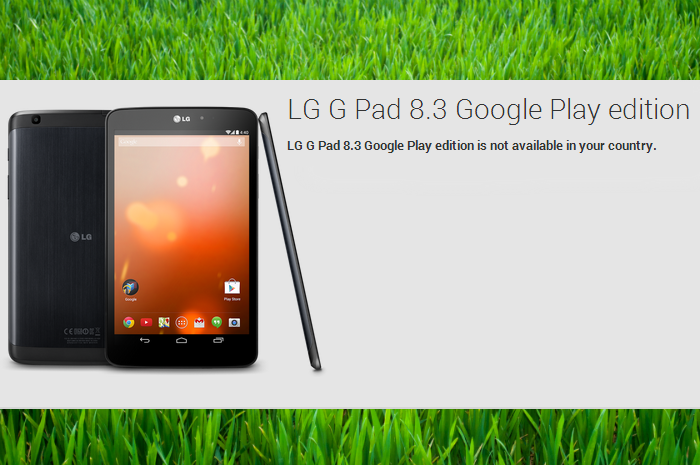 LG G Pad 8.3 Google Play edition