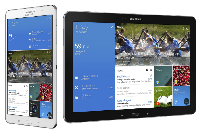 Samsung's new Galaxy PRO tabs pack the pixels into a range of sizes