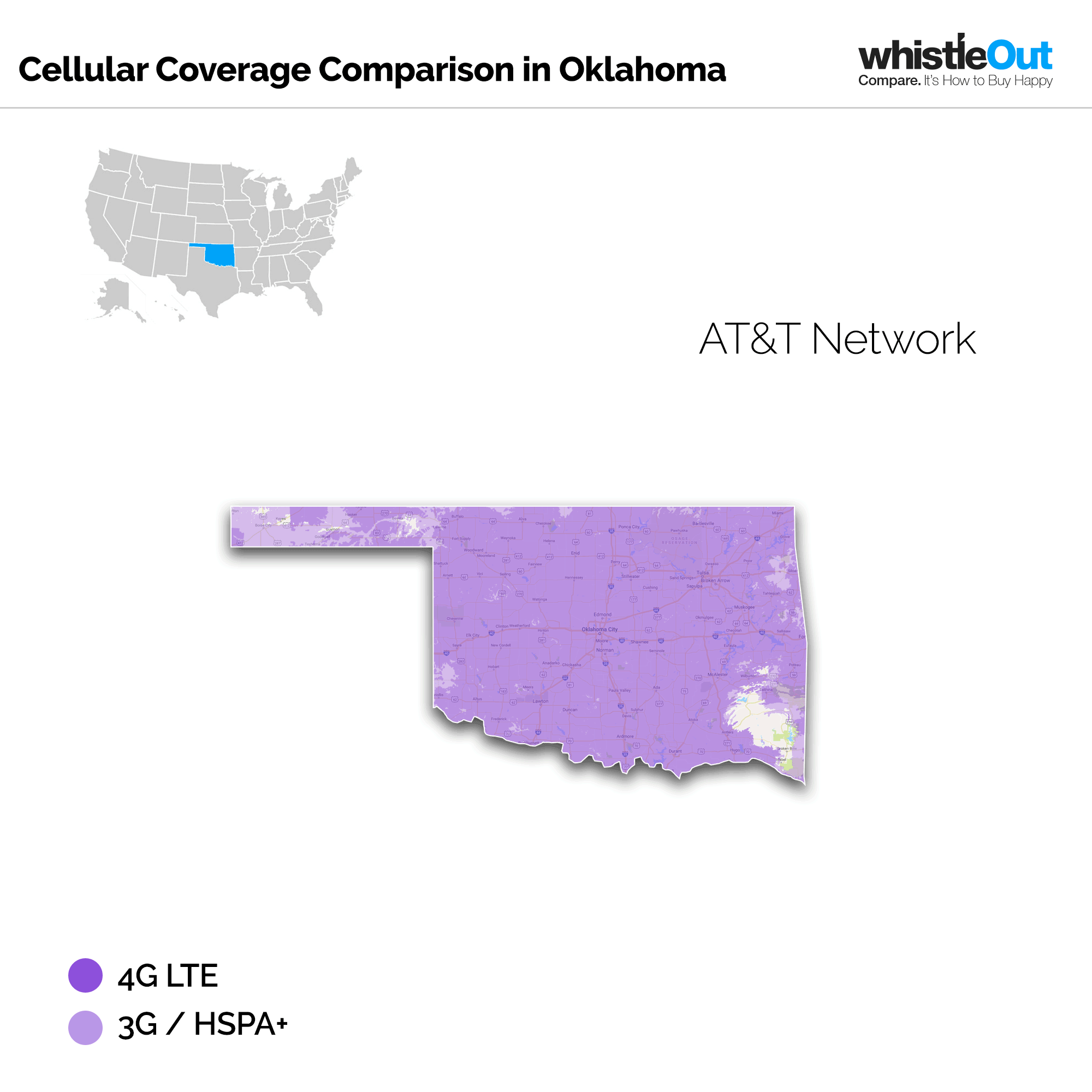 Best Cell Phone Coverage in Oklahoma | WhistleOut