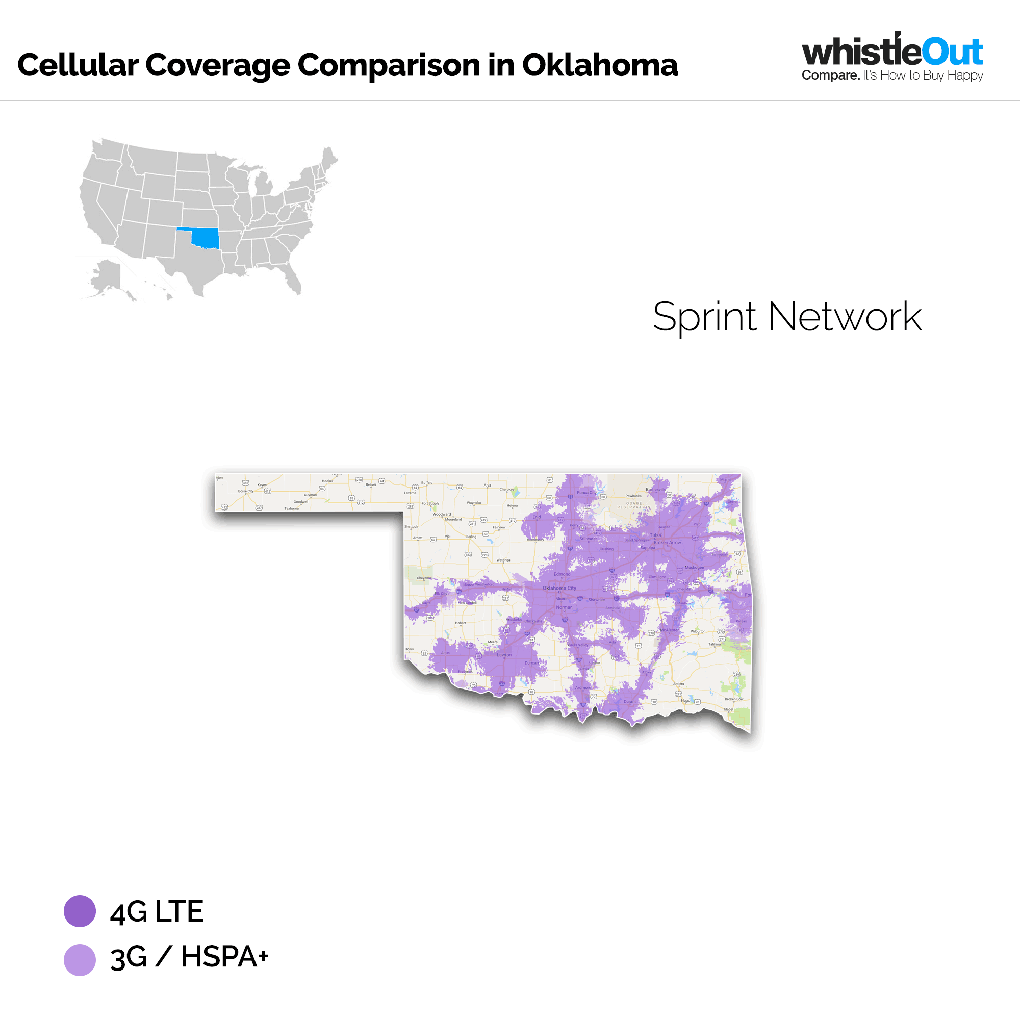 Best Cell Phone Coverage in Oklahoma | WhistleOut