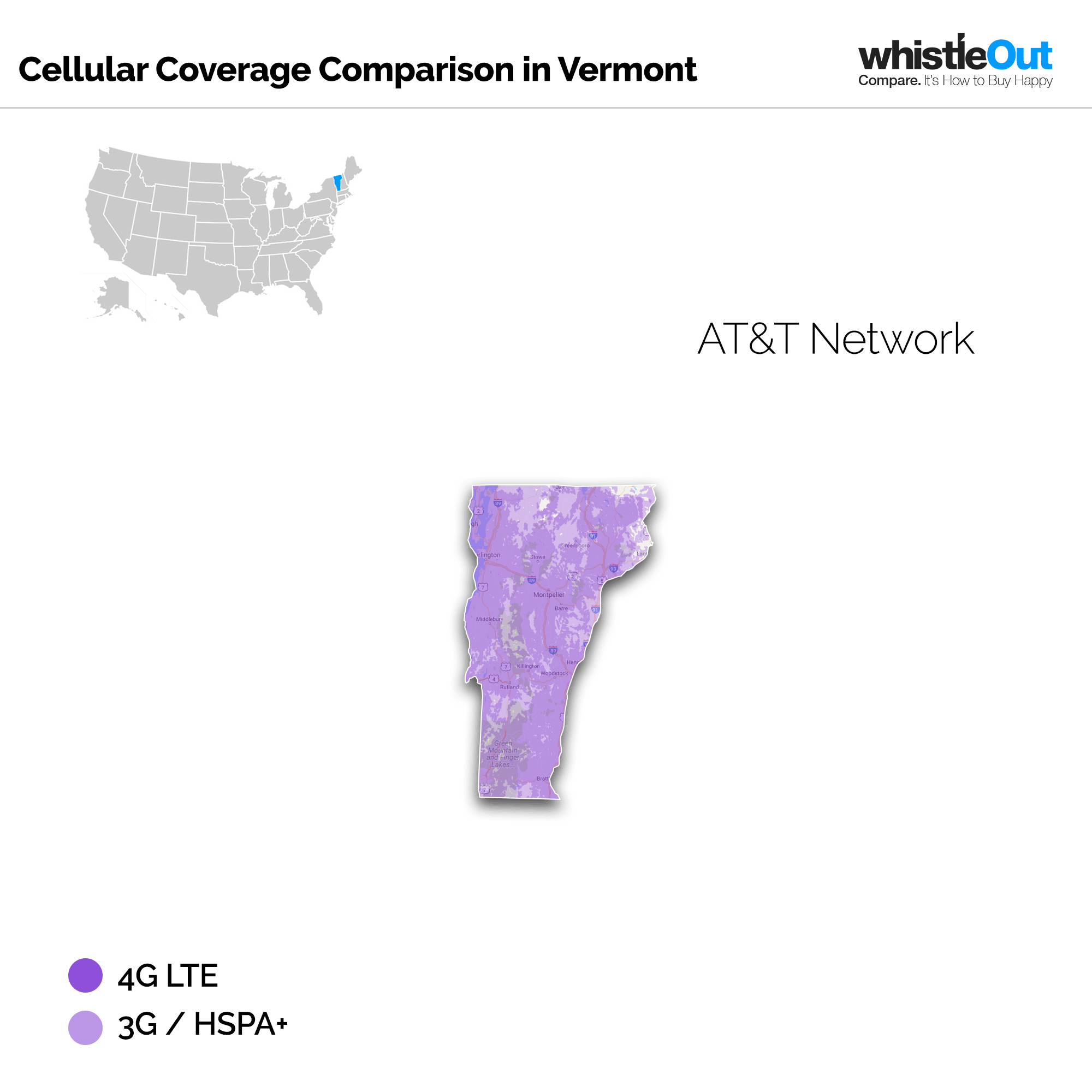 Best Cell Phone Coverage in Vermont - VT ATT