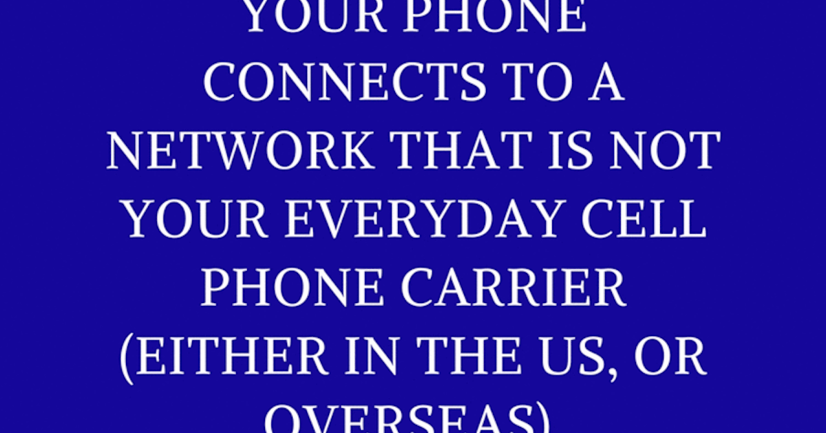 What Is Data Roaming WhistleOut