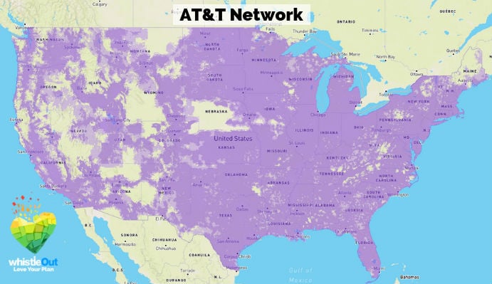 cell phone coverage map florida At T Coverage Map How It Compares Whistleout cell phone coverage map florida