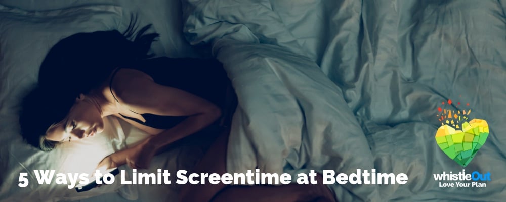 limit cell phone screentime at bedtime