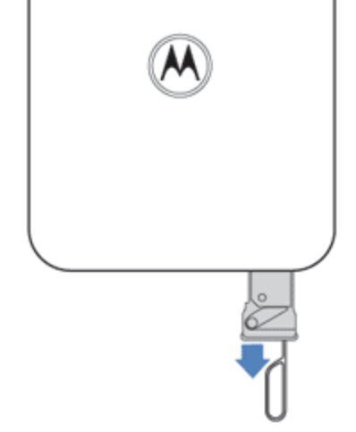 Motorola Edge SIM tray