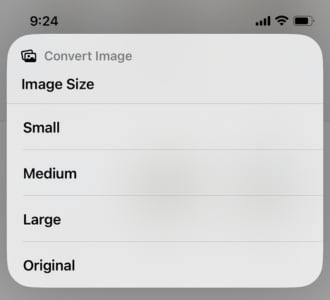Choose size