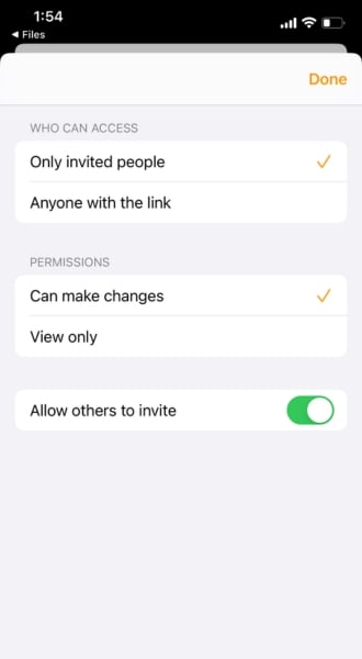 Adjust your sharing settings