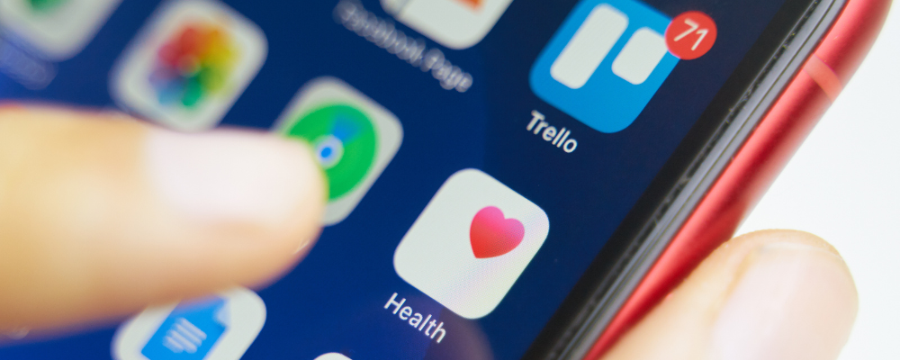 The Health app on an iPhone.