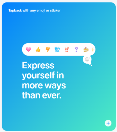 Tapback with any emoji or sticker in iOS 18.