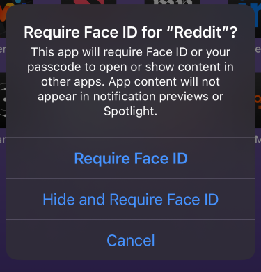Lock or hide app options.