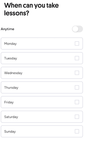 tutor schedule