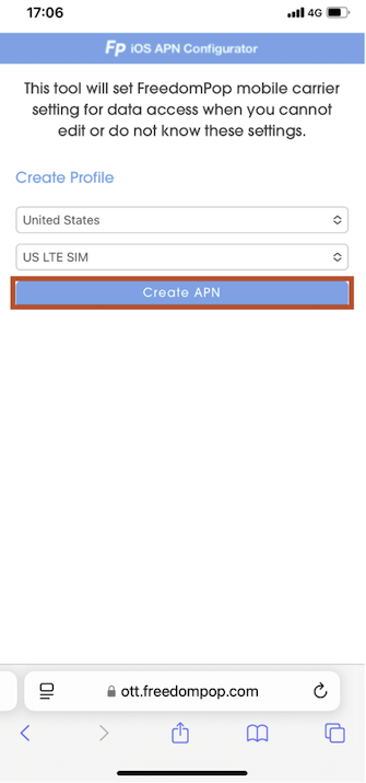 step 4 to set apn settings