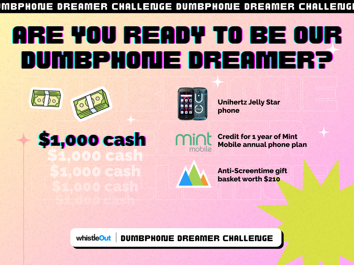 Dumbphone dreamer contest prizes.