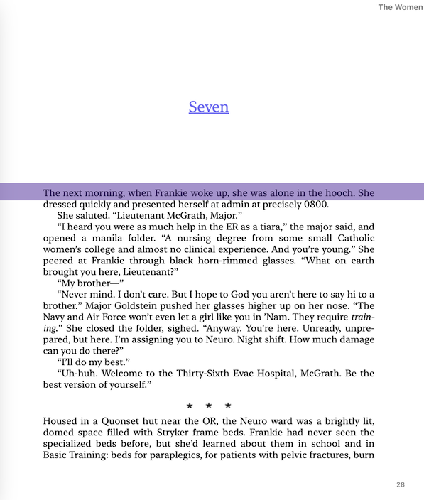Screenshots of ReadingBar highlighting a passage of text on a digital book page