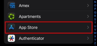Select App Store.