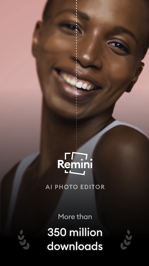 Remini poster from the Play Store