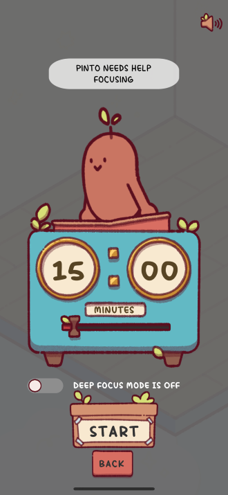 Screenshot of Focus Friend timer