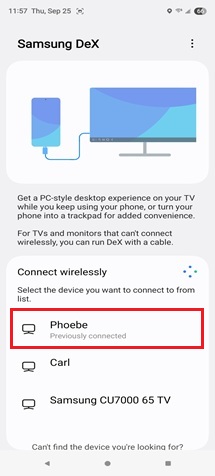 Pick an available tv