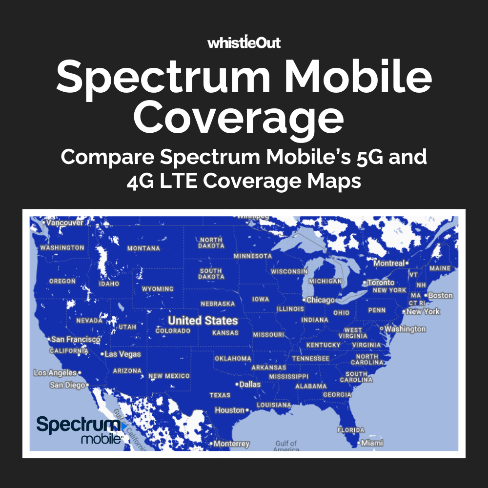 Spectrum Mobile Coverage Map: 5G & 4G LTE service on Verizon's network