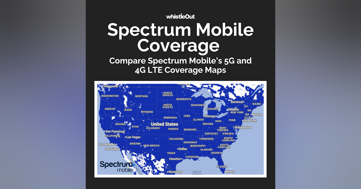 Spectrum Mobile Coverage Map Powered by Verizon's Network | WhistleOut