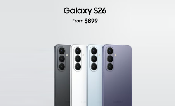 Samsung Galaxy S26 colors and pricing.