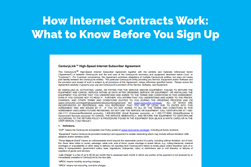 Internet Contracts Explained: What to Know Before You Sign Up