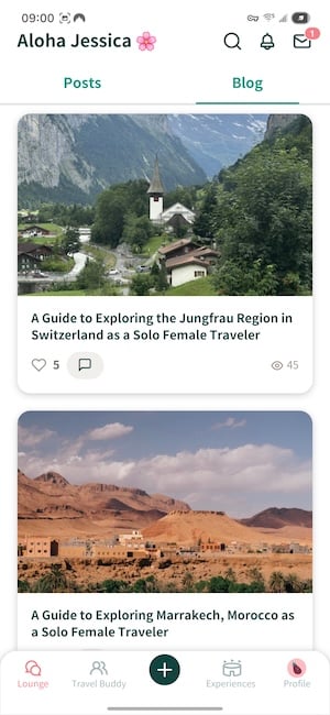NomadHer group guides finder