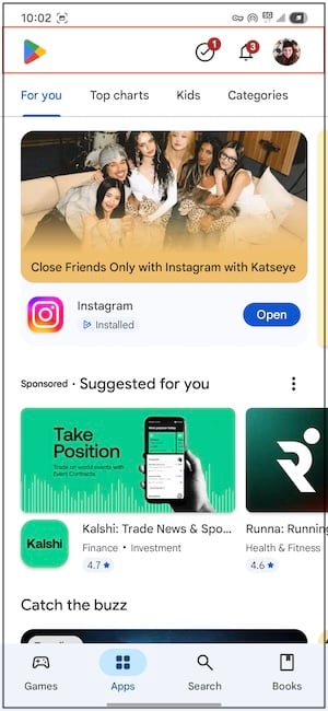 To find your subscriptions on Android, start by opening up your Google Play app.