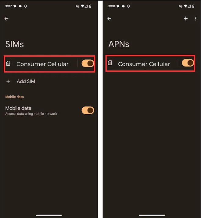 step 3 to set apn settings