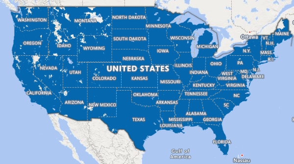 Lyca 4G LTE and 5G coverage map.