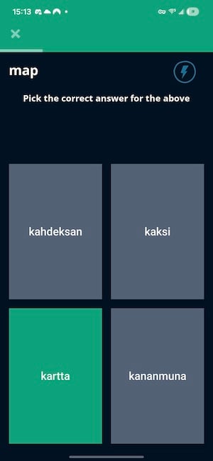 Memrise AI chat Memrise app showing AI chat pronunciation test