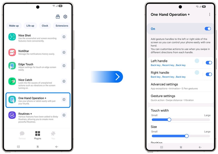 One Hand Operation+ Review: Edge Gestures That Put Galaxy Navigation ...