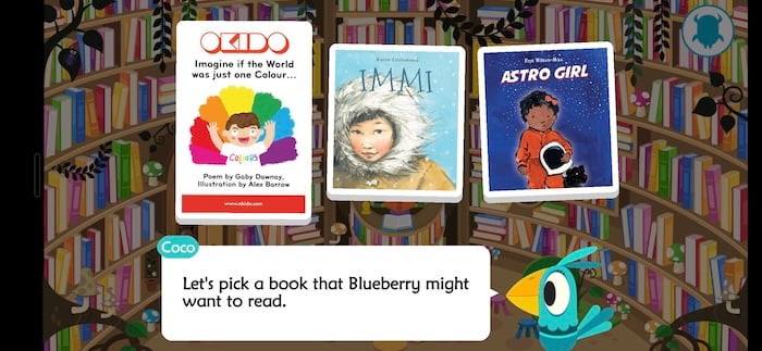 Teach Monster Reading for Fun game screen showing monster village and quest tasks