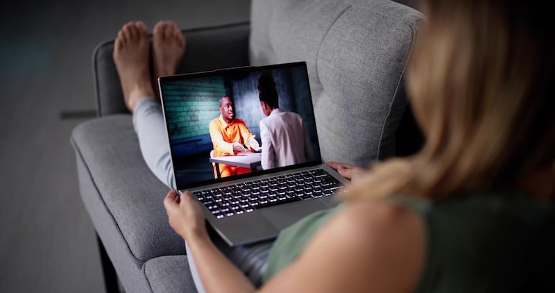 streaming apps on laptop