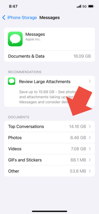 iPhone attachments by type