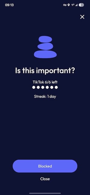 Screenzen block screen