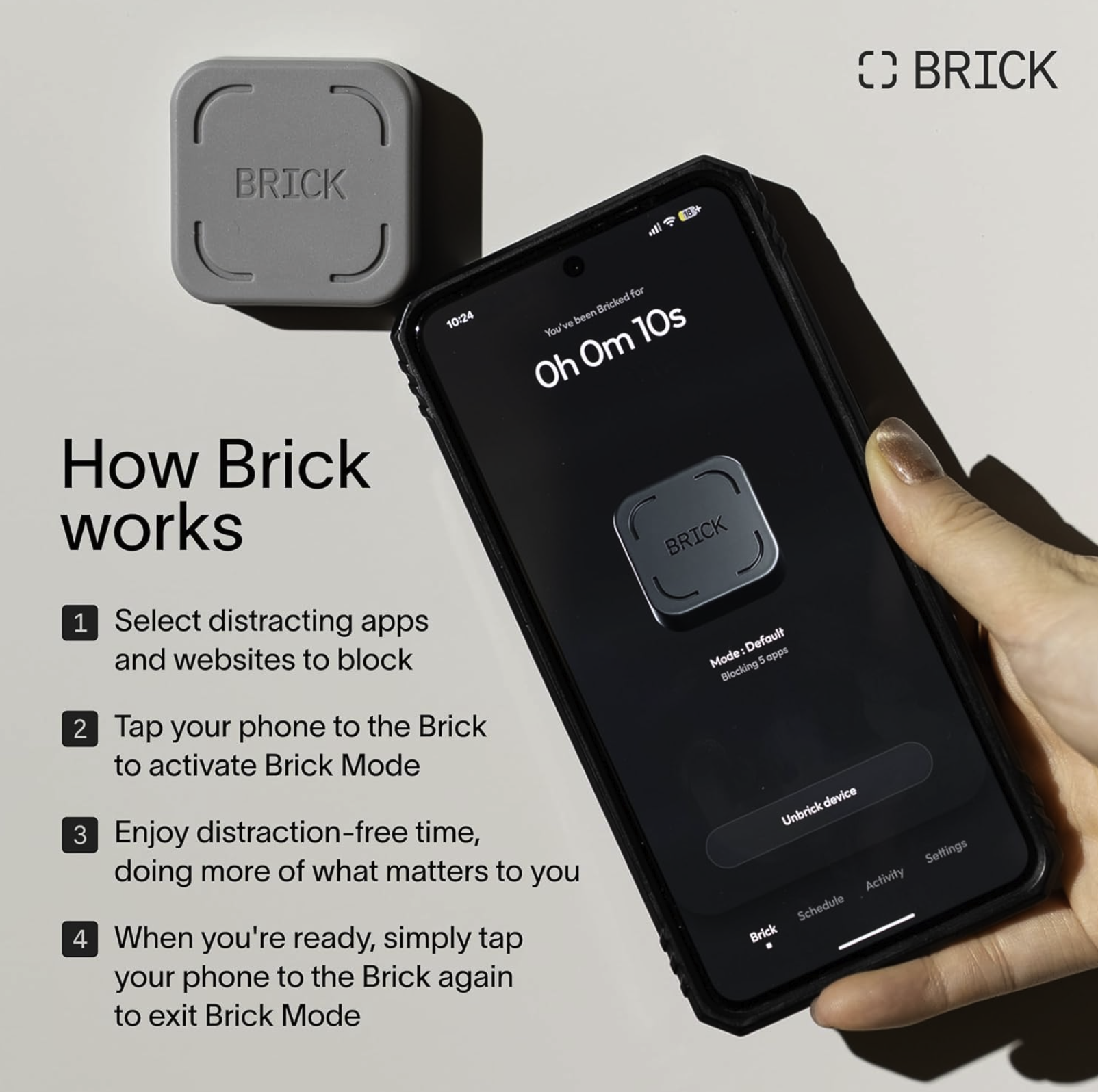 brick poster with use instructions