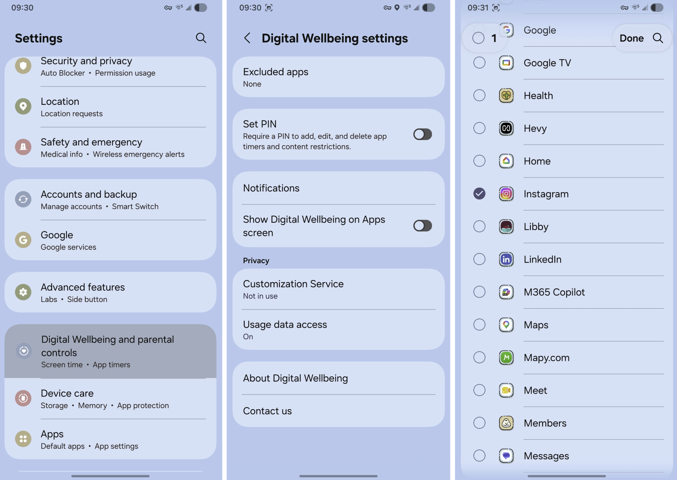 setup steps for android digital wellbeing