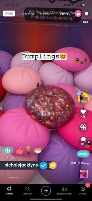 Zigazoo Kids home feed showing the TikTok-style scroll layout with autoplay videos and challenge prompts