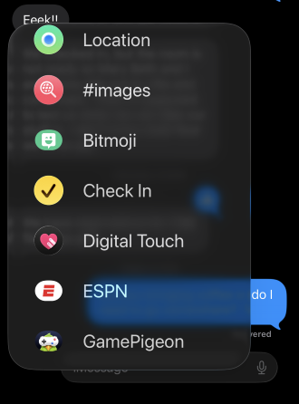 Adding Check In to message