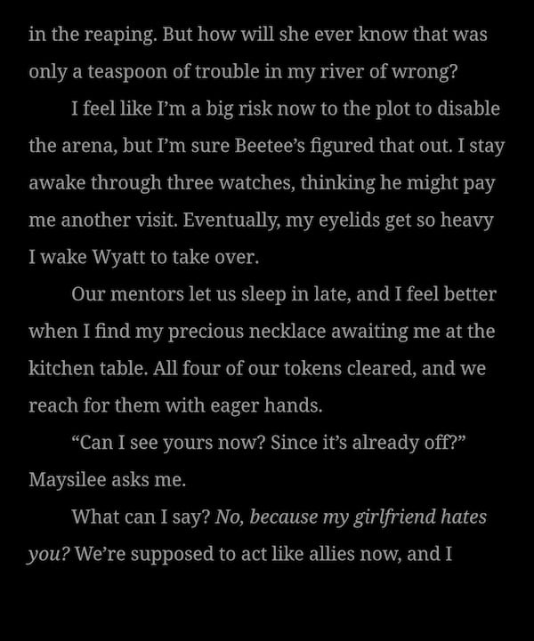Libby ebook open unfolded on a Samsung Galaxy Z Fold5