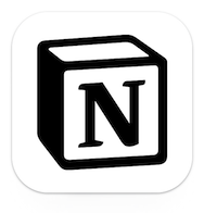 Notion planning and journaling app Notion app logo