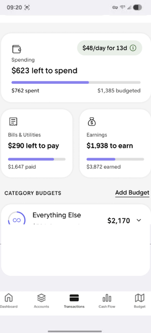 Rocket Money app interface shown on a smartphone