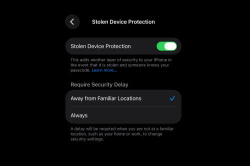 How to Turn On Stolen Device Protection on Your iPhone