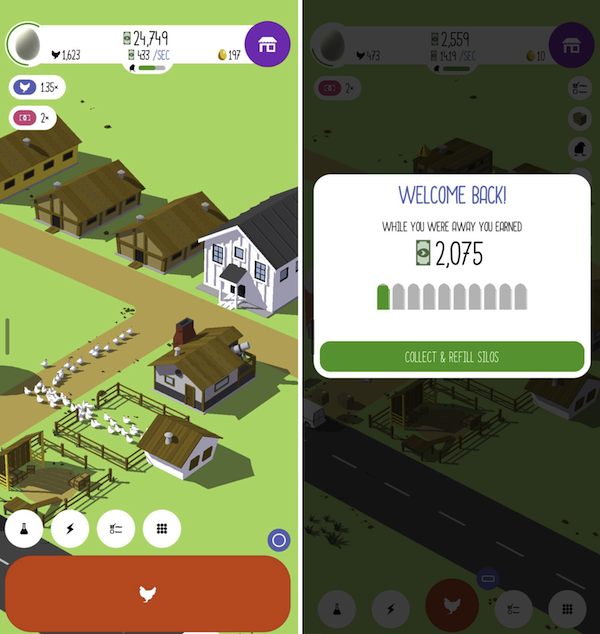 Egg Inc coop creation Screenshot of Egg, Inc. coop creation