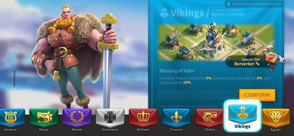 Viking camp in Rise of Kingdoms Screenshot of a Viking camp in Rise of Kingdoms