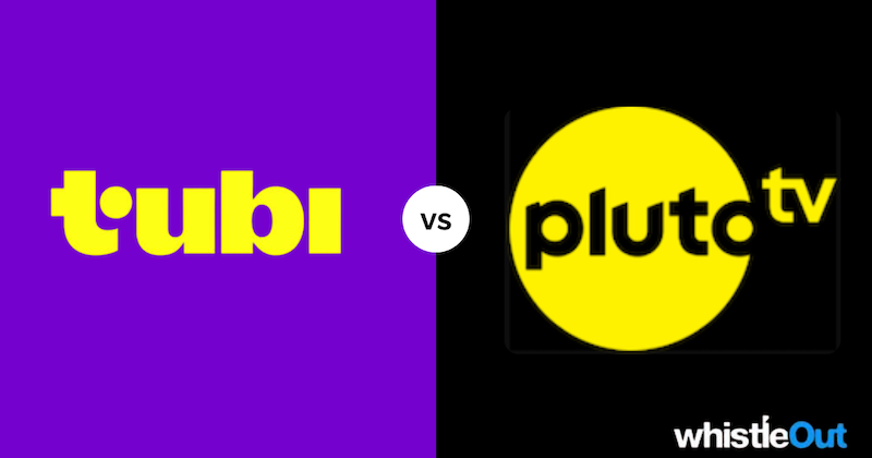 Tubi and Pluto TV logos side by side.