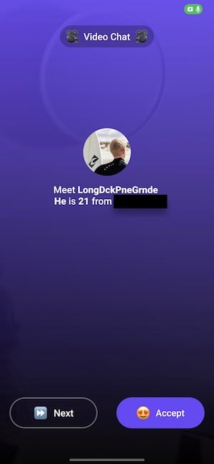 Screenshot of Monkey app scanning for matches