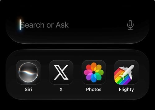 Siri AI interface on an iPhone running iOS 27