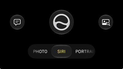 Siri mode in the iPhone Camera app